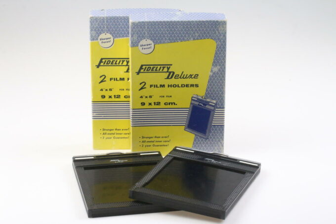 FIDELITY Planfilmkassetten 9x12cm - 4 Stück