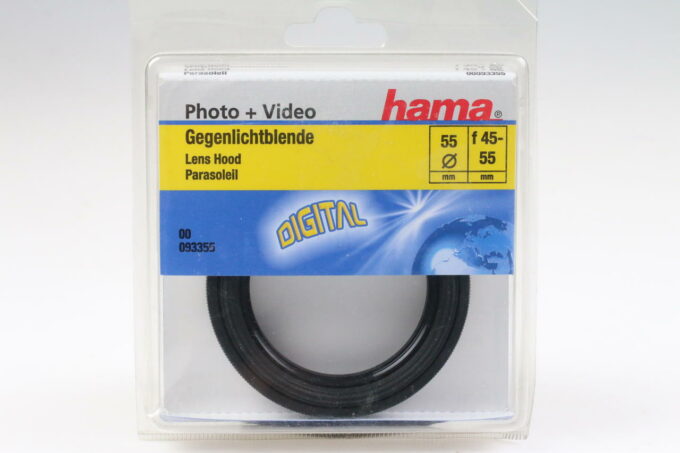 Hama Gegenlichtblende 55mm für Brennweiten 45-55mm