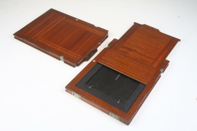 Holz Planfilmkassetten 18x24cm - 2 Stück
