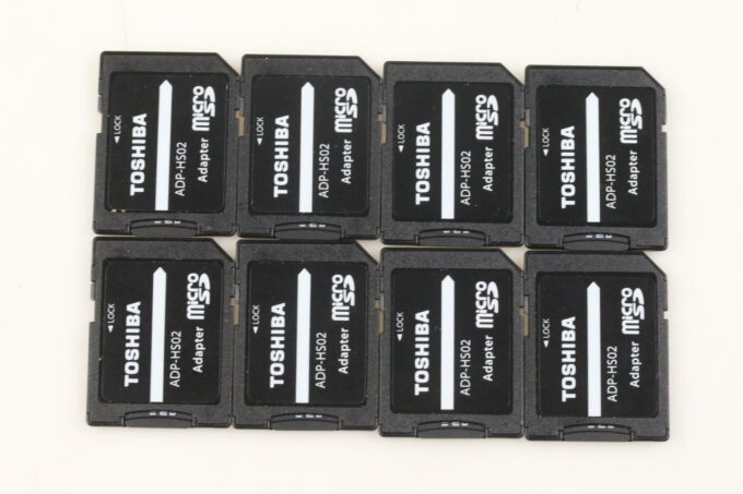 Toshiba Micro SD Karten mit Adapter - 8 Stück