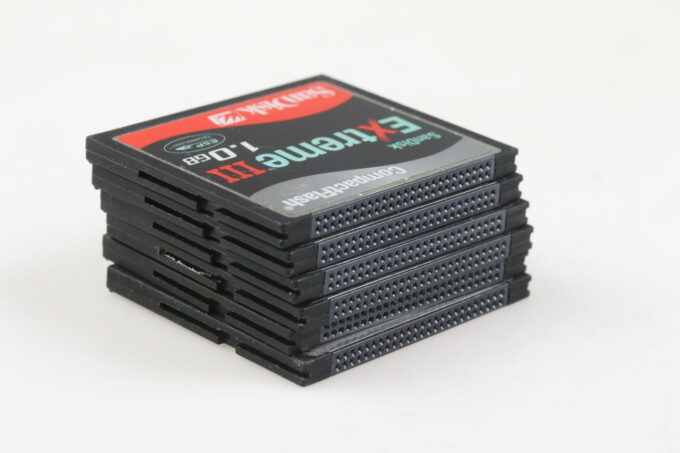 Sandisk CF Speicherkarten 1GB - 8 Stück