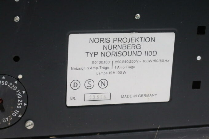 Noris 110D Super 8mm Projektor - #10616