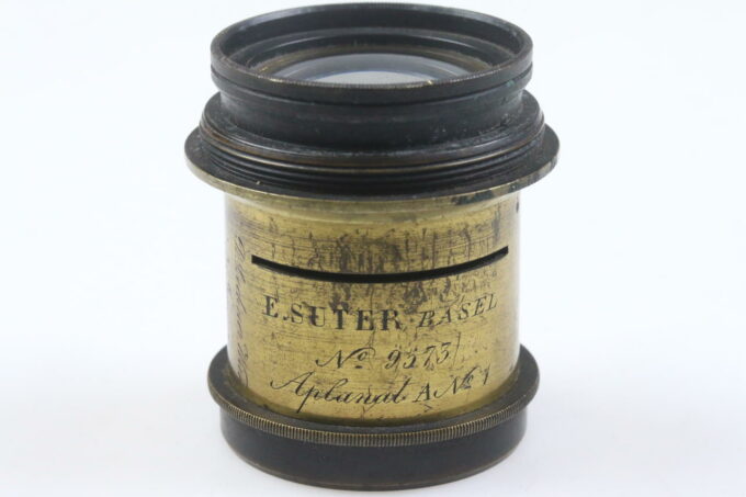 E. Sutter Aplanat A Nr. 1 Messingobjektiv mit Lechner Wien Gravur - #9573 - Image 4