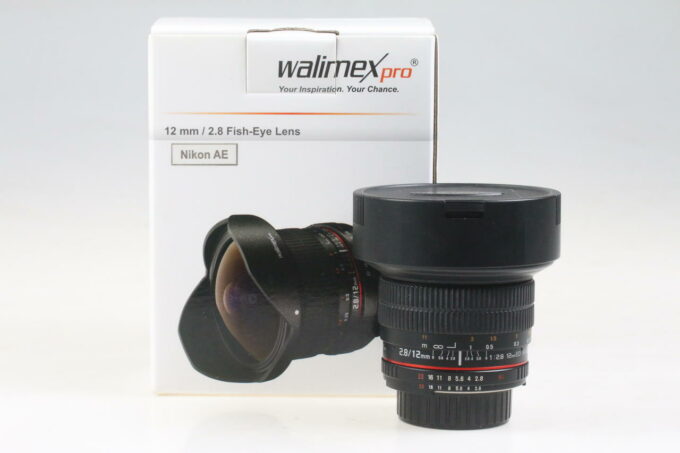 Walimex Pro 12mm f/2,8 Fish-Eye für Nikon AF