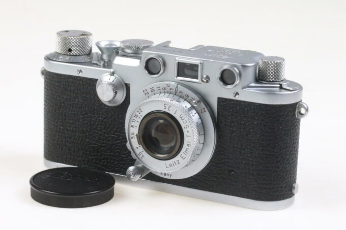 Leica IIIf Sucherkamera mit Elmar 5cm f/3,5 Red Scale - #617803