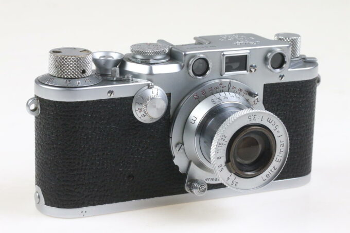 Leica IIIf Sucherkamera mit Elmar 5cm f/3,5 Red Scale - #617803