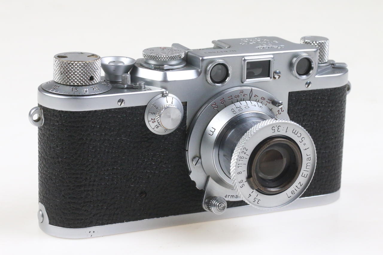 Leica IIIf Sucherkamera mit Elmar 5cm f/3,5 Red Scale Leica IIIf Sucherkamera mit Elmar 5cm f/3,5 Red Scale
