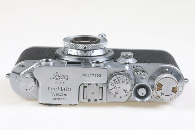 Leica IIIf Sucherkamera mit Elmar 5cm f/3,5 Red Scale - #617803