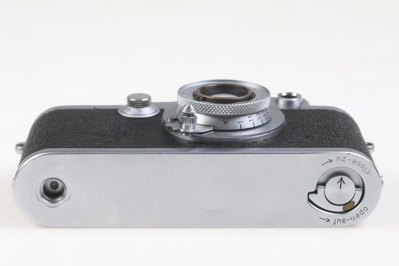Leica IIIf Sucherkamera mit Elmar 5cm f/3,5 Red Scale