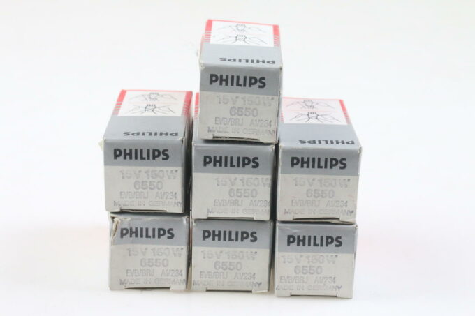 Philips 6550 Halogen Stiftsockel 15V 150W - 7 Stück