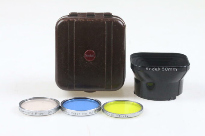 Kodak Sonnenblende 50mm mit 3 Filter