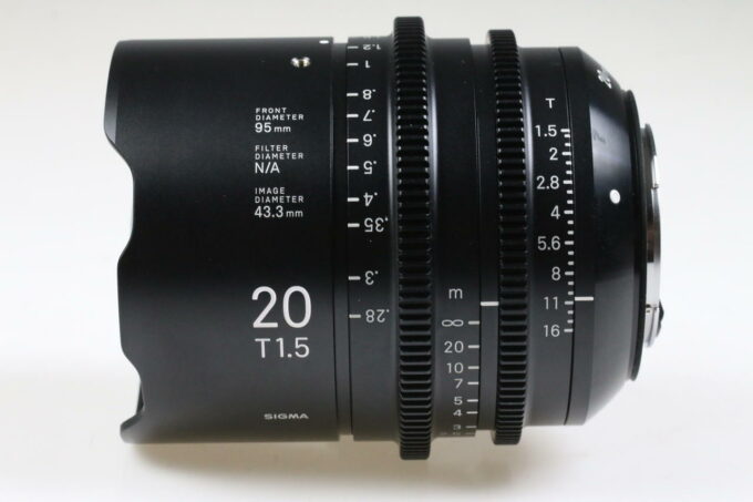 Sigma Cine Lens 20mm T1,5 FF / EF-Mount - #52585976