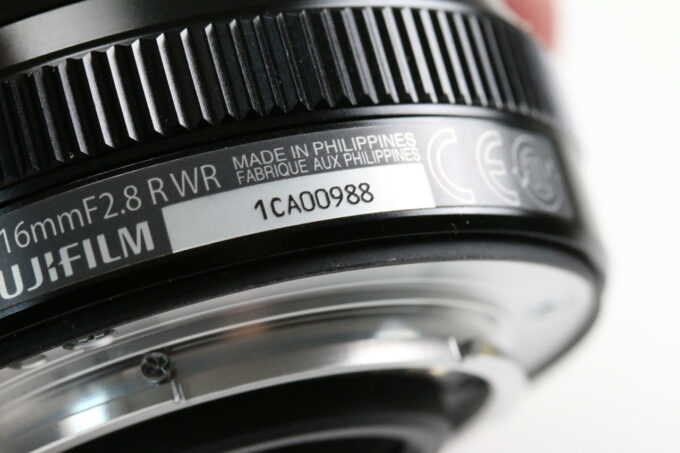 FUJIFILM Fujinon XF 16mm f/2,8 R WR - Schwarz - #1ca00988