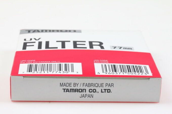 Tamron UV Filter 77mm - schutz protection ultraviolet blocking