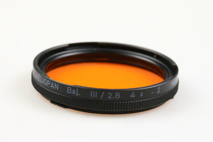 Heliopan Orangefilter für Rolleiflex Bajonett III