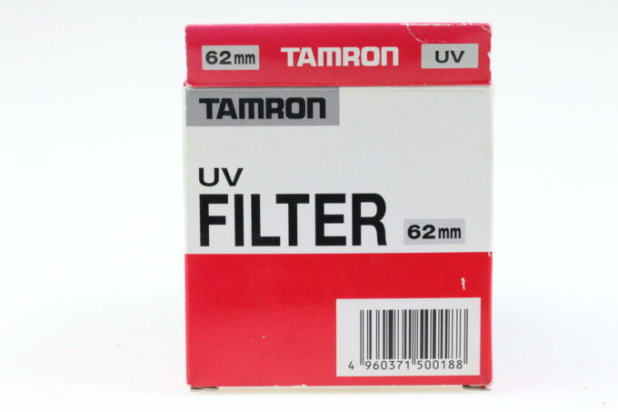 Tamron UV-Filter 62mm schutz protection ultraviolet blocking