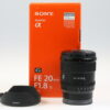 Sony FE 20mm f/1,8 G - #1887606