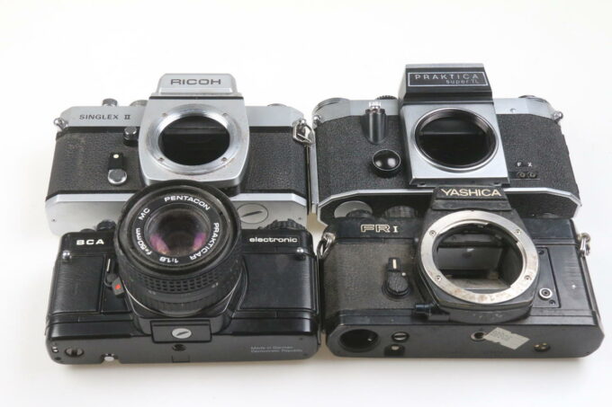 Konvolut diverse SLR Kameras- 8 Stück Bastlergeräte