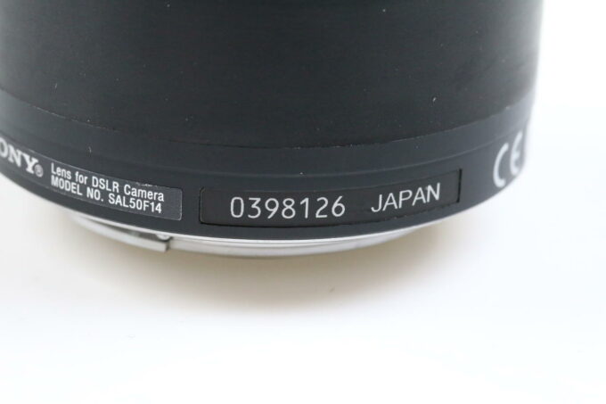 Sony 50mm f/1,4 - #0398126