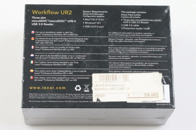 Lexar Professional Workflow UR2, USB 3.0