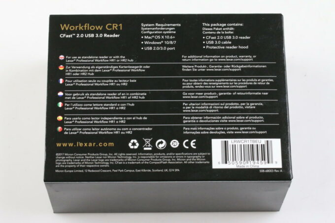Lexar Professional Workf. CR2, USB 3.0/Thunderbolt2