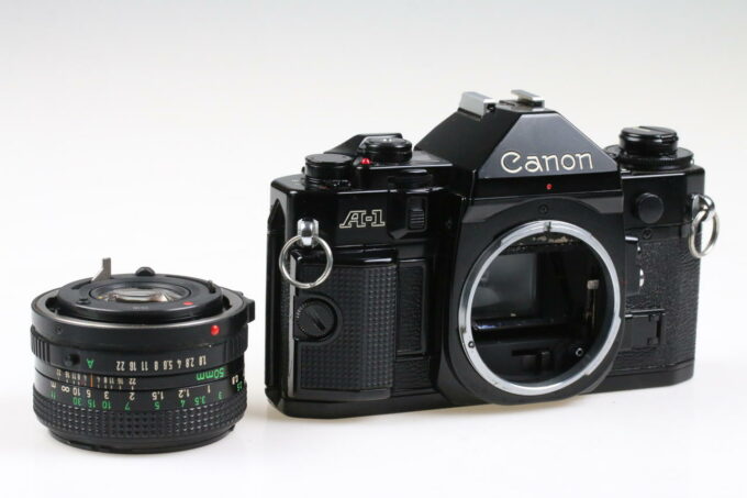 Canon A-1 mit FD 50mm f/1,8 S.C. - #984474