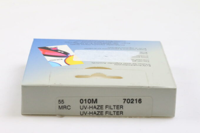 B+W UV Haze 1x (010) Filter 55mm MRC