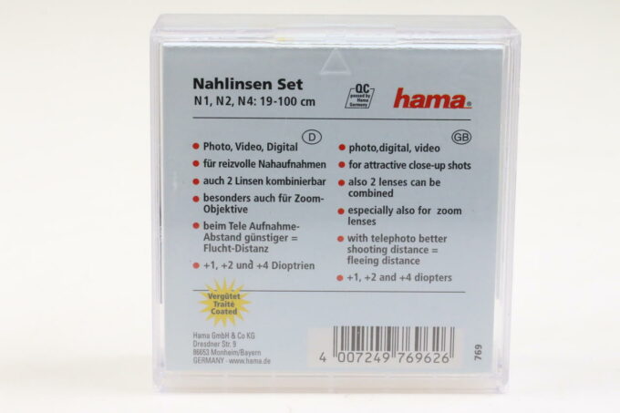Hama Close-up Set - 3 Nahlinsen 62mm