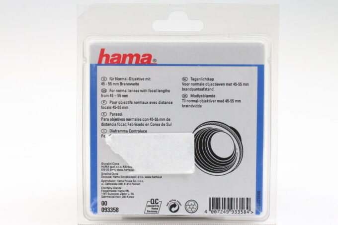 Hama Gegenlichtblende 58mm für Objektive 45-55mm