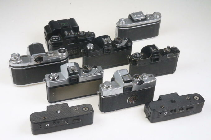 Konvolut diverse SLR Kameras - 7 Stück