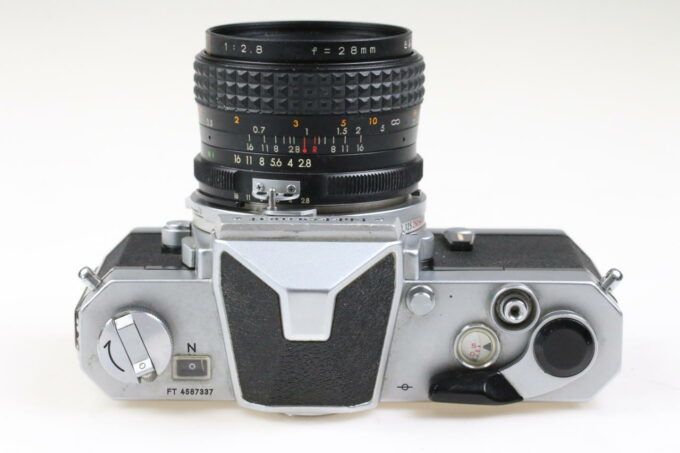 Nikon Nikkormat FTn Gehäuse mit Makinon 28mm f/2,8 - #4587337