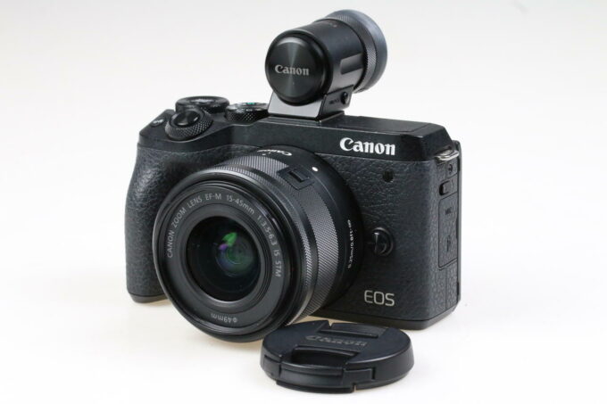 Canon EOS M6 Mark II mit EF-M 15-45mm 3,5-6,3 IS mit Sucher - #023033001141