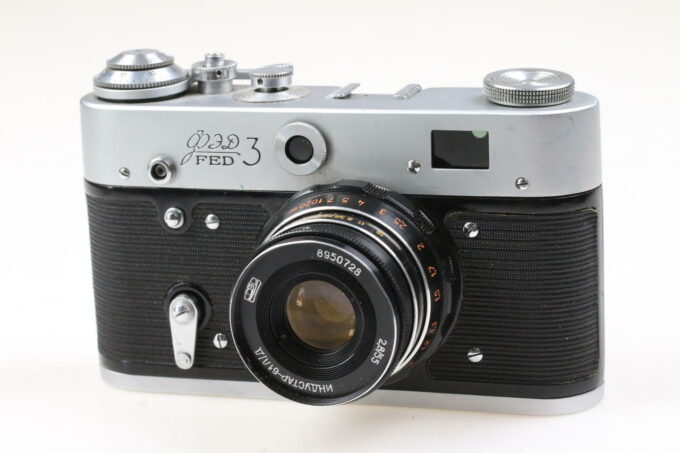 FED 3 mit Industar-61 55mm f/2,8 (verschluss defekt) - #6700956