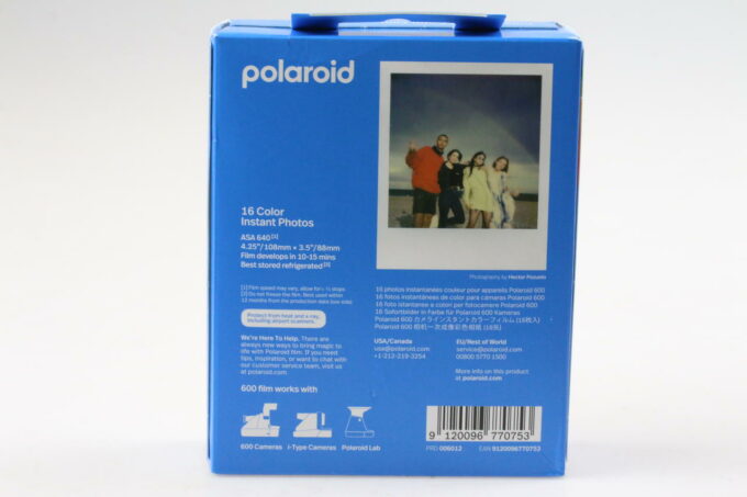 Polaroid 600 Color 2er-Pack 16 ABGELAUFEN