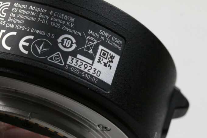 Sony LA-EA5 E-Mount auf A-Mount Adapter