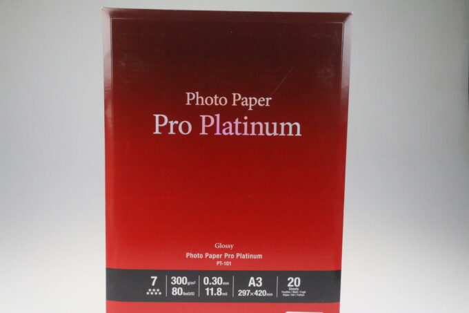 Canon Pro Platinum PT-101 A3 Premium 20 Blatt 300g