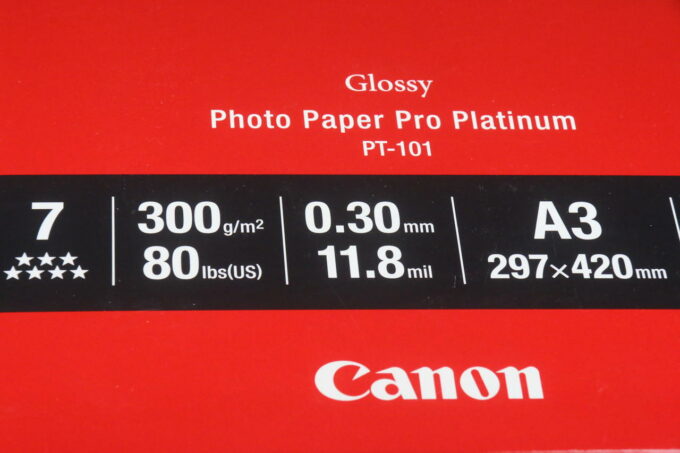 Canon Pro Platinum PT-101 A3 Premium 20 Blatt 300g - Image 3