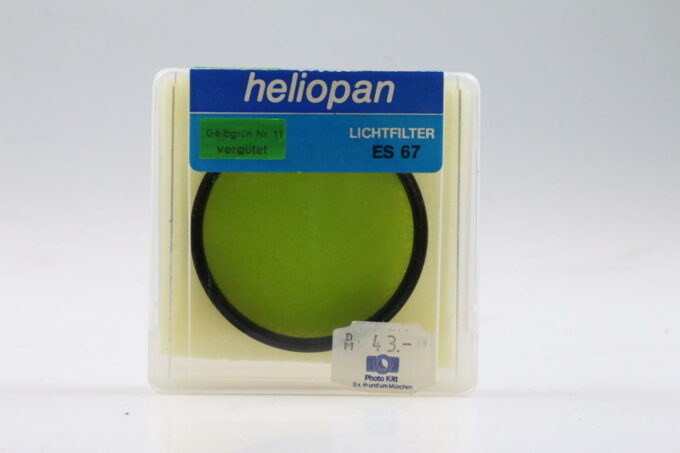 Heliopan ES 67 Gelbgrünfilter - 67mm