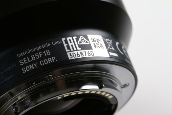 Sony FE 85mm f/1,8 - #3068760