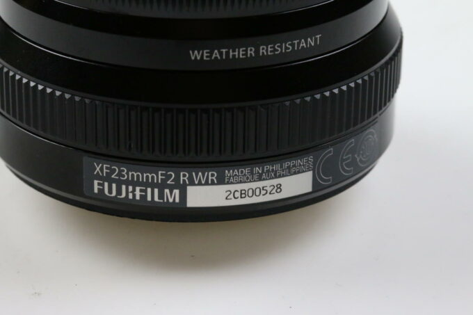 FUJIFILM Fujinon XF 23mm f/2,0 R WR - Schwarz - #2CB00528