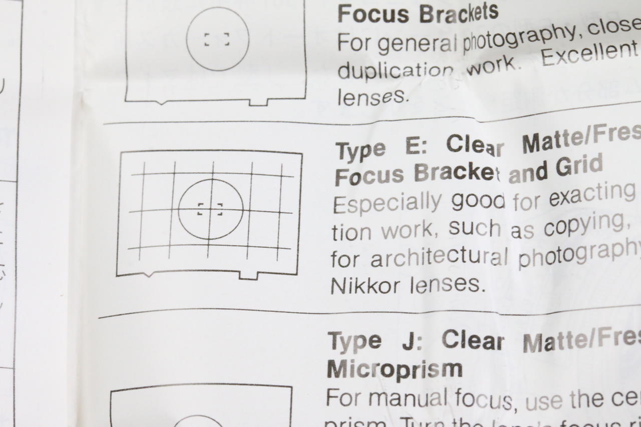 Nikon Mattscheibe für F-501 - Type E Gitter - Image 3