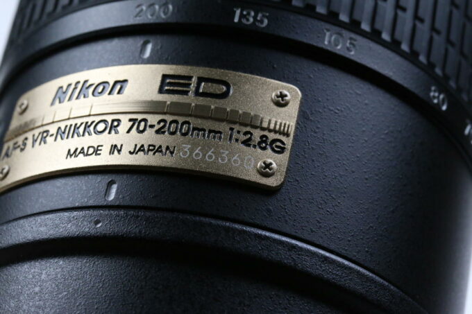 Nikon AF-S 70-200mm f/2,8 G ED VR - #366360