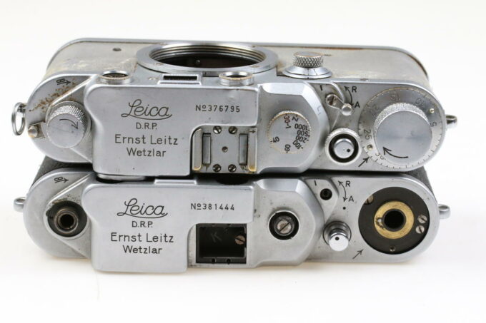 Leica IIIC - 2Stück Bastlergeräte - #376795/381444