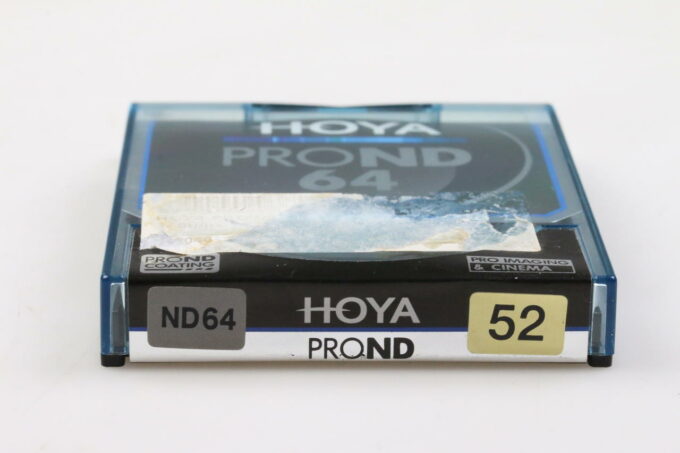 Hoya PRO ND64 52mm Graufilter