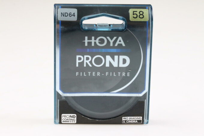 Hoya PRO ND 64 58mm Graufilter