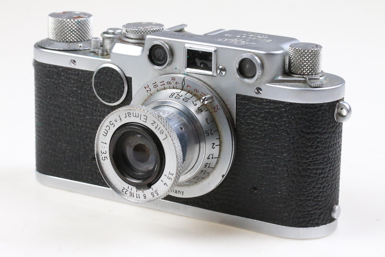 Leica IIF mit Elmar 5cm f/3,5 Red Scale - #613111 - Image 2