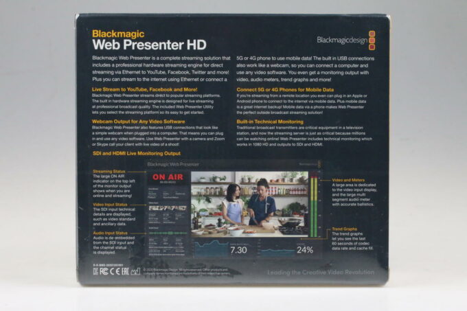 BLACKMAGIC Web Presenter Streaming Gerät