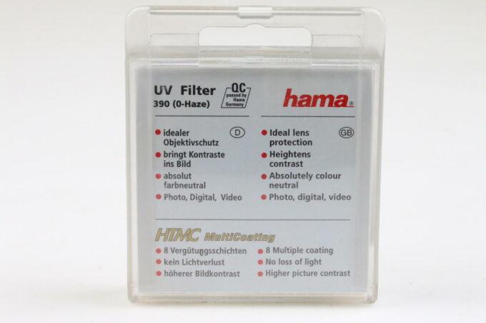 Hama UV Filter HTMC Silver Edition 27mm