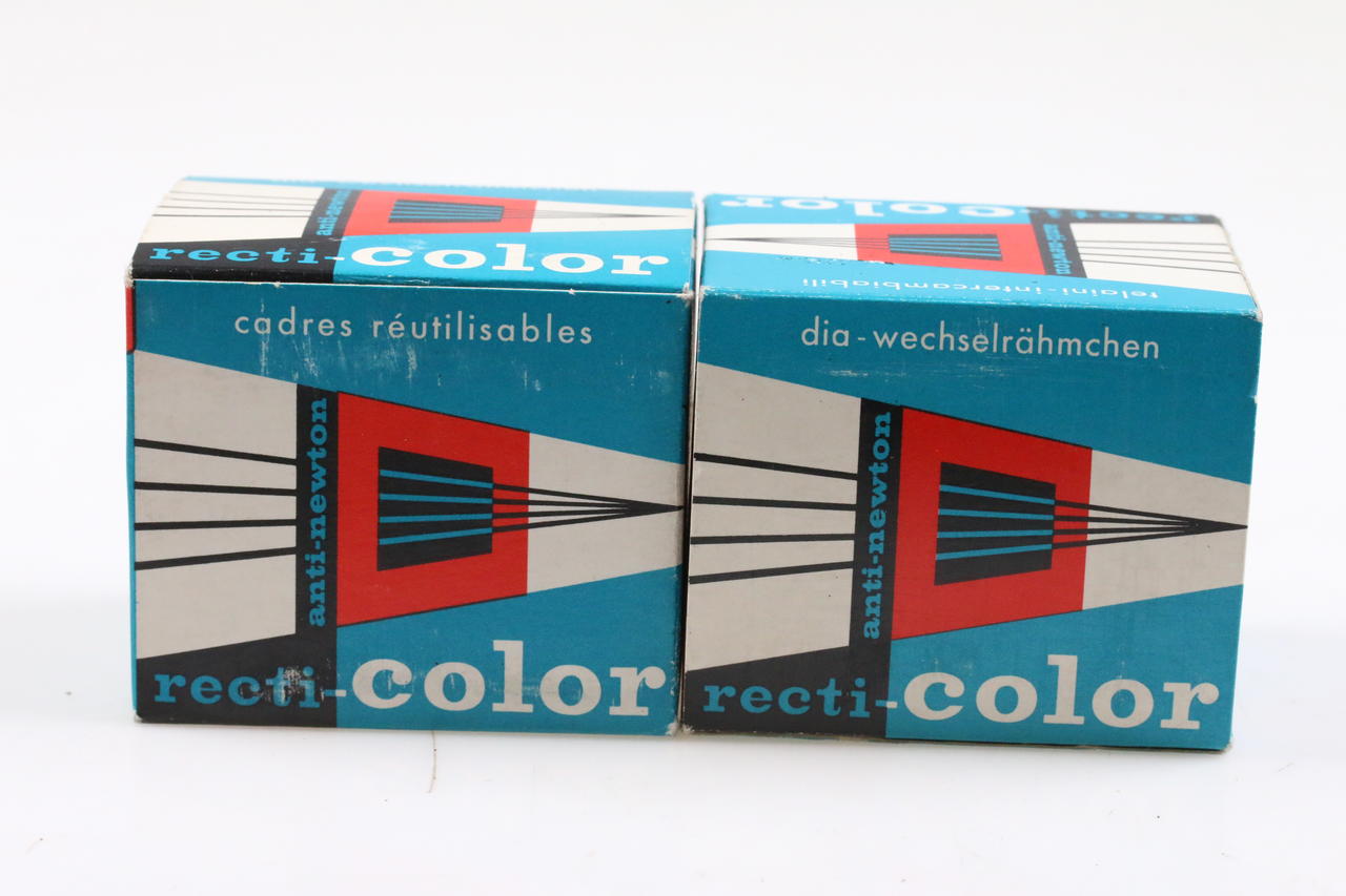 Recti -Color Diarahmen mit Anti Newton Glas 2x20 Stück