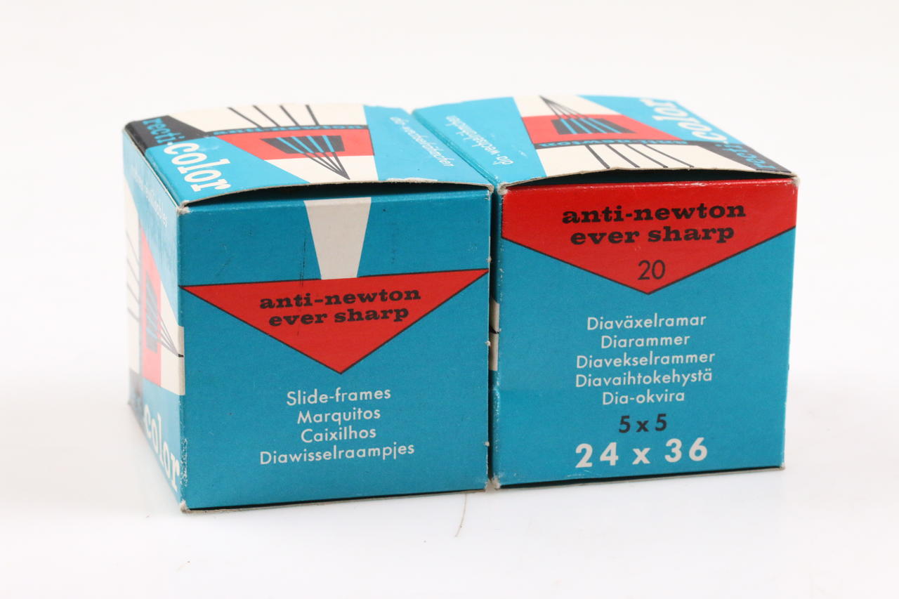 Recti -Color Diarahmen mit Anti Newton Glas 2x20 Stück